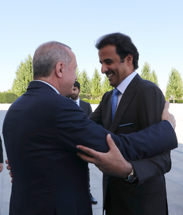 Erdoğan ile Katar Emiri Al Sani arasında samimi görüntüler - Resim: 1