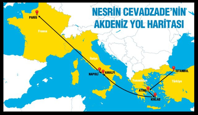 Nesrin Cavadzade'nin Akdeniz tatil rotası - Resim: 1