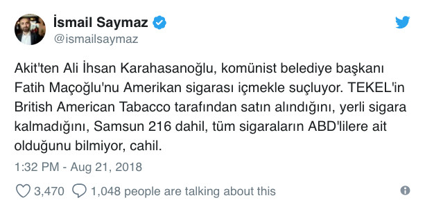Akit Komünist başkanı fena yakaladı: ABD sigarası içiyor! - Resim: 3