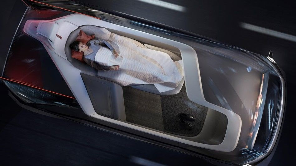 Volvo'nun sürücüsüz yataklı otomobili görücüye çıktı - Resim: 1
