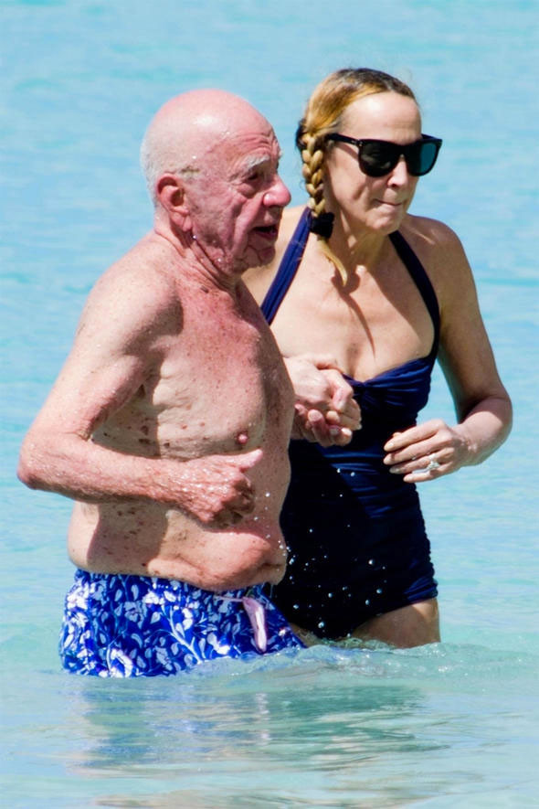 Rupert Murdoch ve 25 yaş küçük eşi Jerry Hall tatilde - Resim: 3