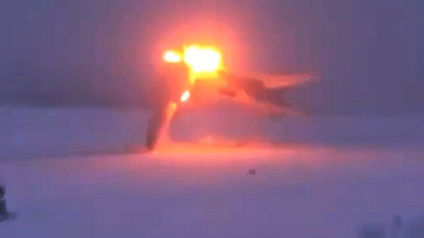 Rus yapımı süpersonik bombardıman uçağı böyle düştü - Resim: 1