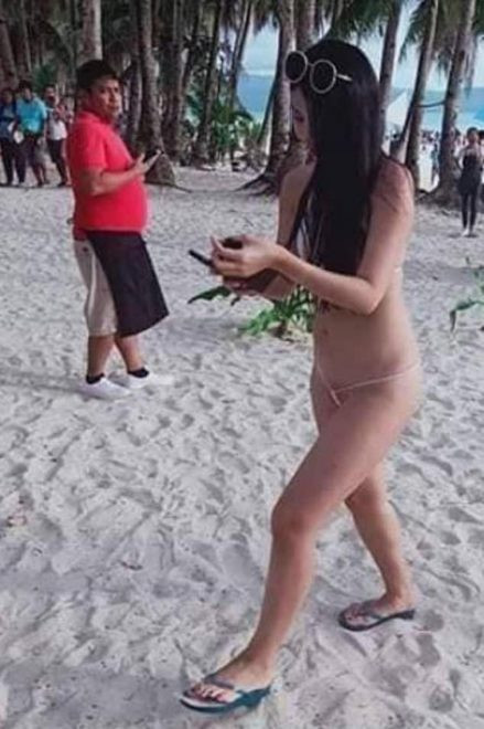 Kadın turist string bikinisi yüzünden gözaltına alındı - Resim: 2