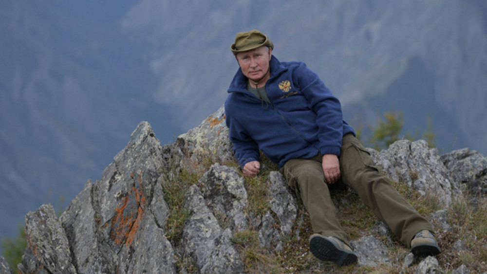 Suriye sınırında gerilim tırmanırken, Putin dağa tırmandı - Resim: 1