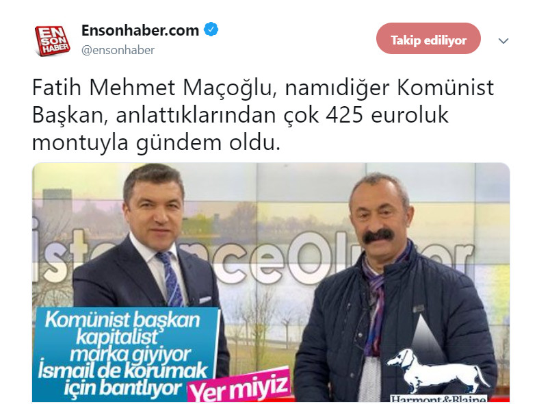 Komünist Başkan Fatih Maçoğlu Akit'in hedefinde: 2550 TL'lik montla... - Resim: 3