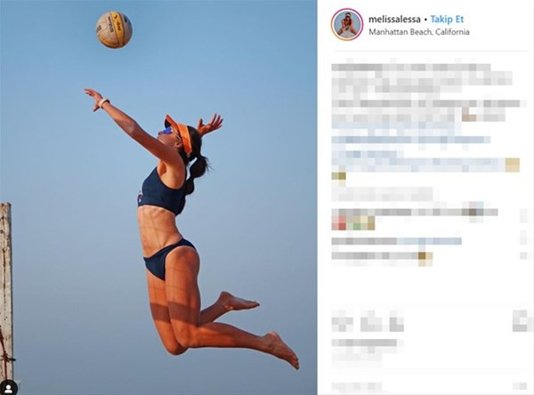 Güzel plaj voleybolcusu Melissa Fuchs sosyal medyayı sallıyor - Resim: 3
