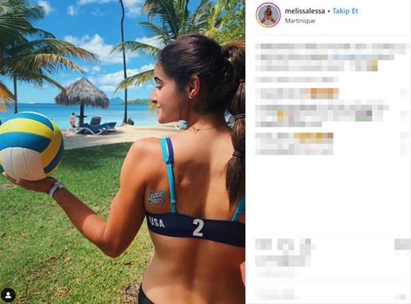 Güzel plaj voleybolcusu Melissa Fuchs sosyal medyayı sallıyor - Resim: 4