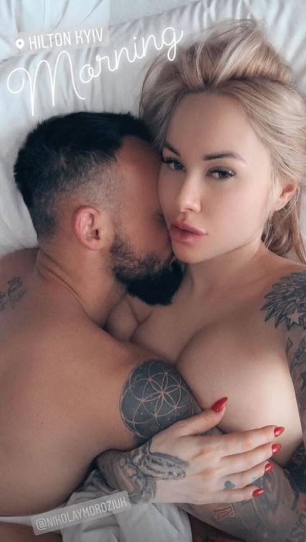 Irina Morozyuk eşiyle yatakta çıplak pozunu paylaştı - Resim: 2