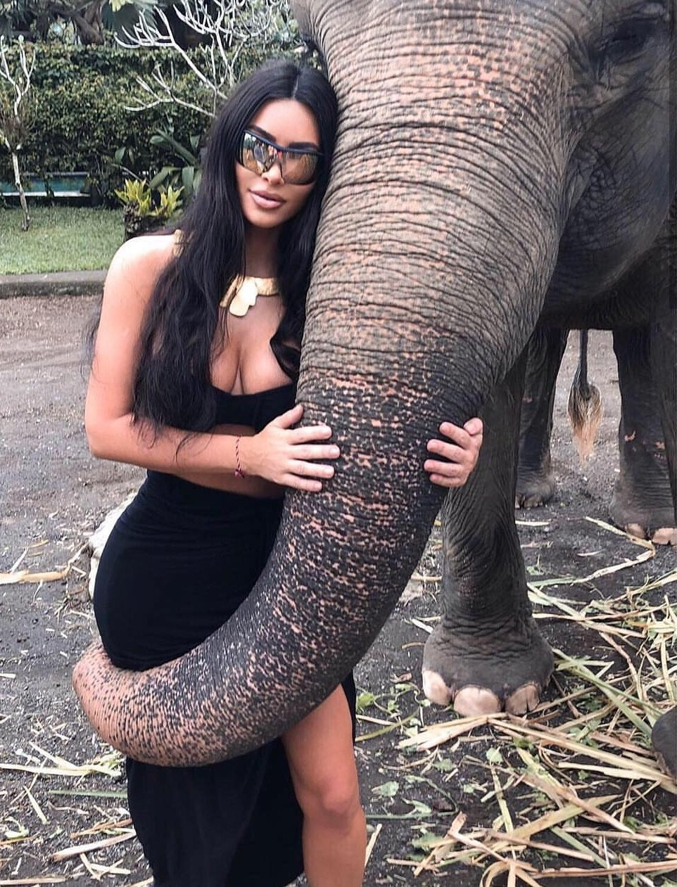 Kim Kardashian’ın yavru fille yaptığı paylaşıma tepki yağdı - Resim: 2