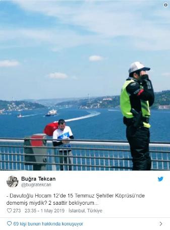 Davutoğlu’nun köprü olayı sosyal medyayı salladı - Resim: 1