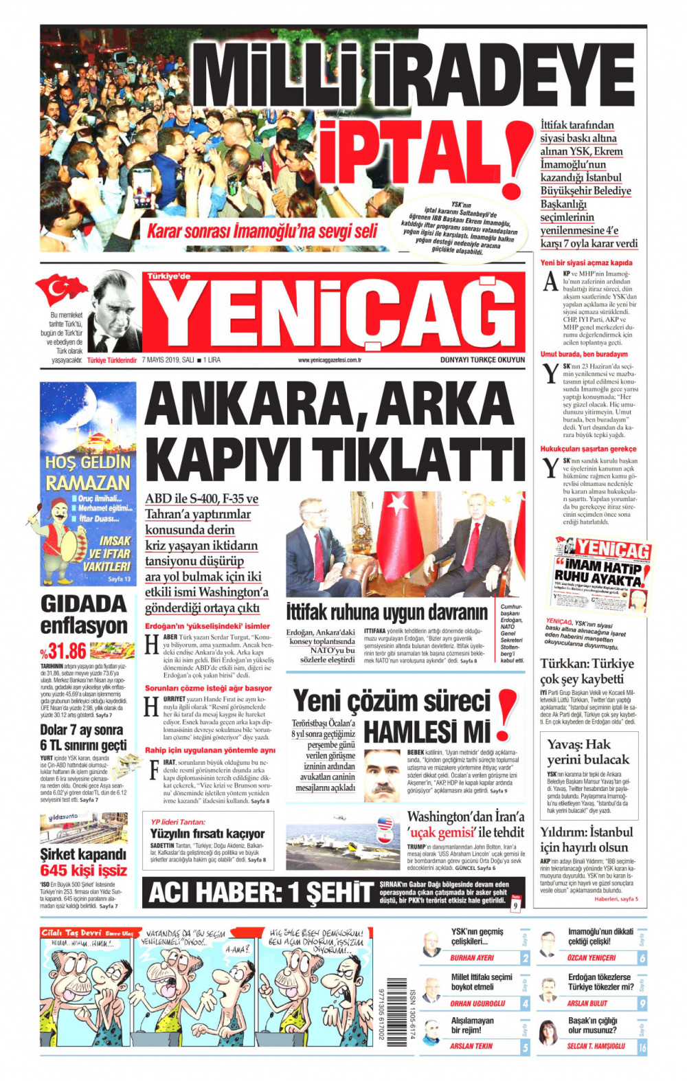 YSK’nın İstanbul seçimini iptal kararını hangi gazete nasıl gördü? - Resim: 3