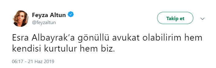 Feyza Altun'un Esra Albayrak tweetine tepki yağıyor: Fırsatçılık yapma.. - Resim: 1