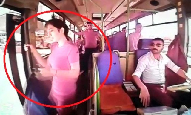 Kocaeli'de otobüsten düşen kızın görüntülerindeki kafa karıştıran detay - Resim: 4