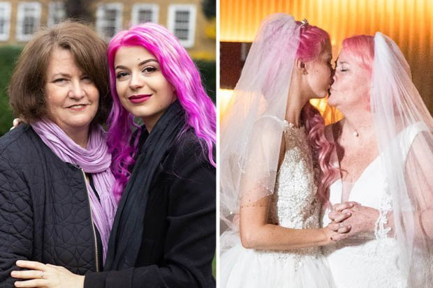 24 yaşındaki YouTuber kız, 61 yaşındaki kız arkadaşıyla evlendi! - Resim: 3