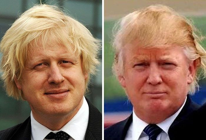İngiltere Başbakanı Johnson ile ABD Başkanı Trump'ın şaşırtıcı benzerliği - Resim: 1