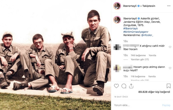 İlber Ortaylı askerlik fotoğrafını paylaştı sosyal medya yıkıldı! - Resim: 1