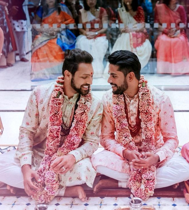 Hintli eşcinsel çiftin düğün fotoğrafları görenleri büyüledi! - Resim: 1