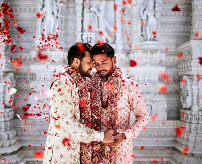 Hintli eşcinsel çiftin düğün fotoğrafları görenleri büyüledi! - Resim: 4