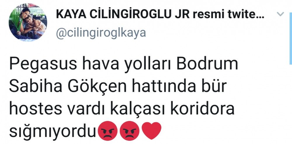 Kaya Çilingiroğlu'dan tuhaf tweet: Hostesin kalçası.. - Resim: 2