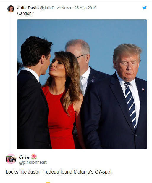 G7 zirvesine Melania Trump-Justin Trudeau öpücüğü damga vurdu! - Resim: 4