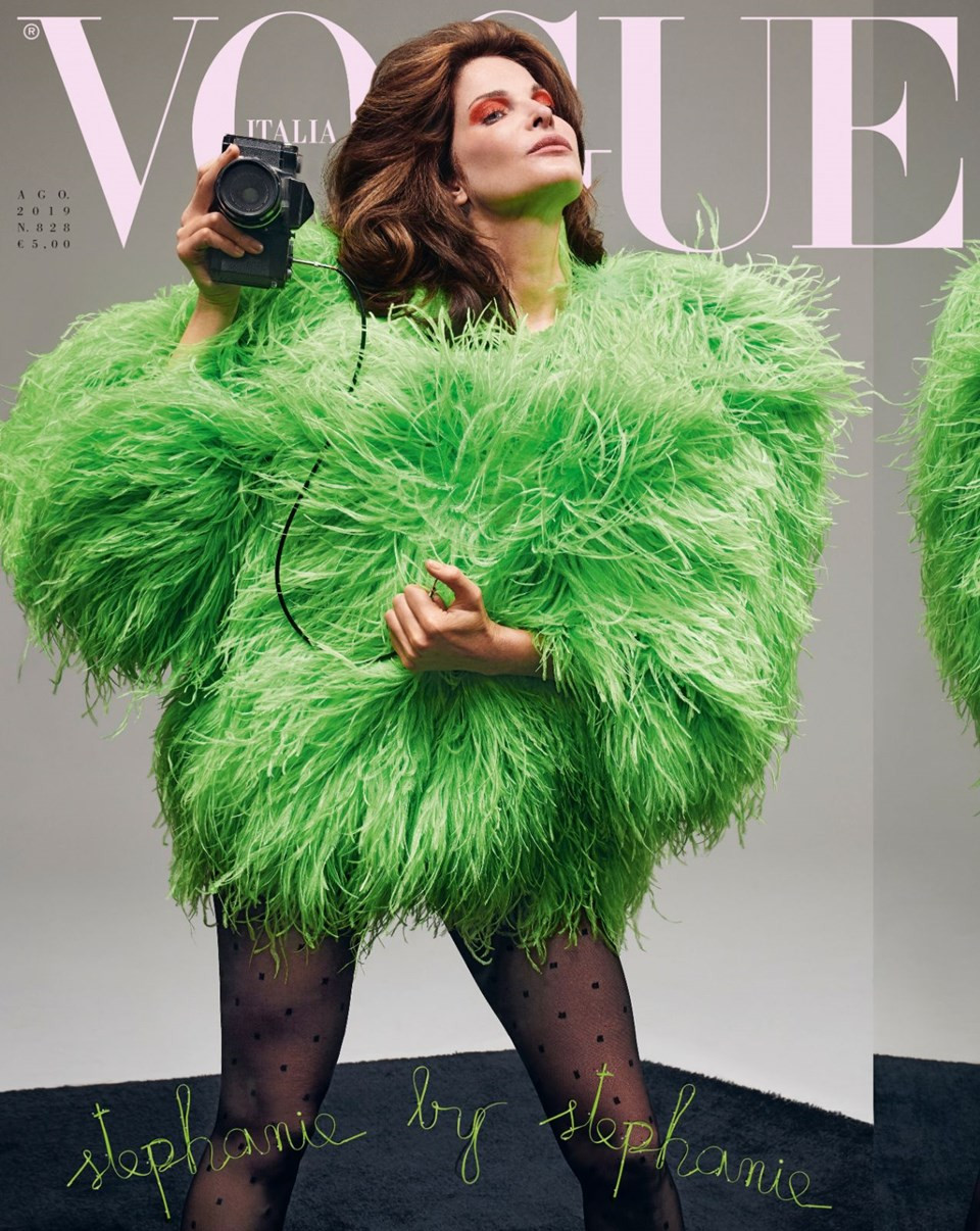 Claudia Schiffer ve Stephanie Seymour Vogue dergisi için soyundu - Resim: 2