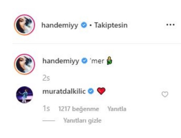 Hande Erçel'in cesur paylaşımına sevgilisi Murat Dalkılıç'tan yorum geldi! - Resim: 2
