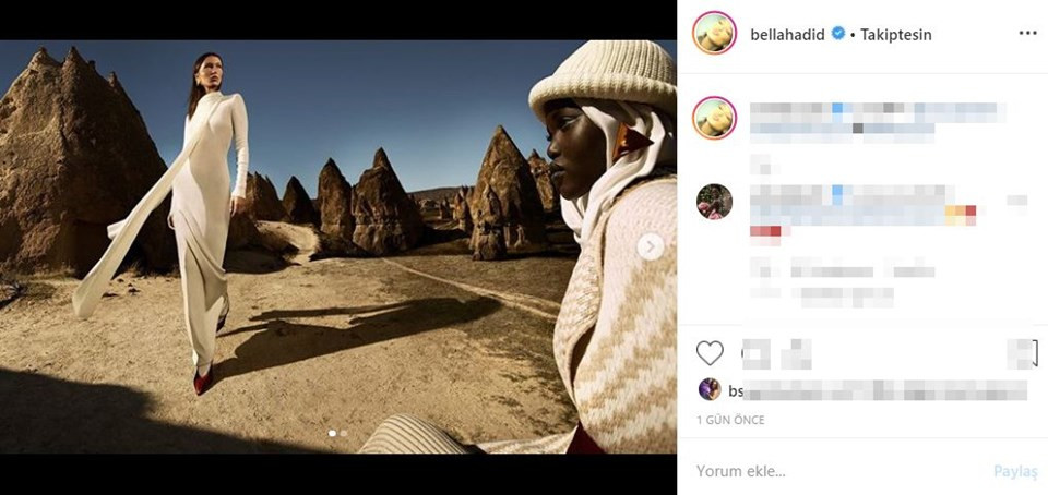 Bella Hadid'in Kapadokya paylaşımları kendisi kadar güzel! - Resim: 1