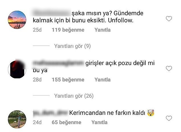 Ünlülere mahrem yerlerini belli ettikleri gerekçesiyle gelen olay yorumlar - Resim: 2