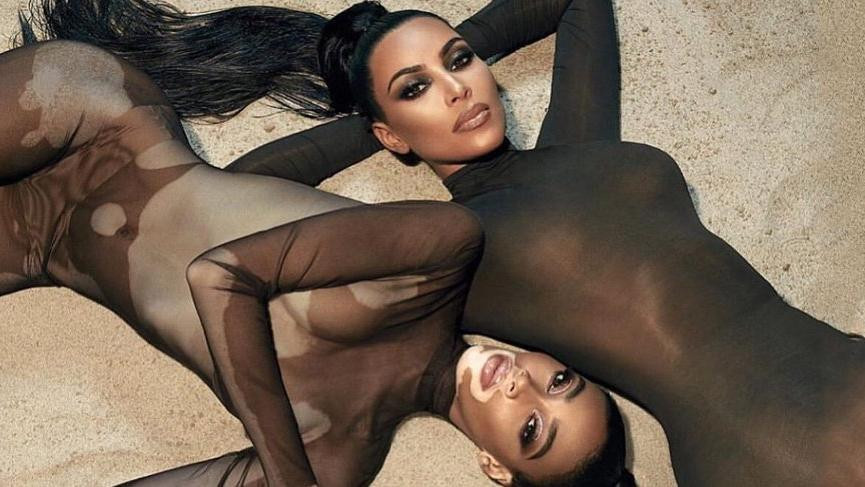 Kim Kardashian ile Winnie Harlow reklam için bir arada - Resim: 3