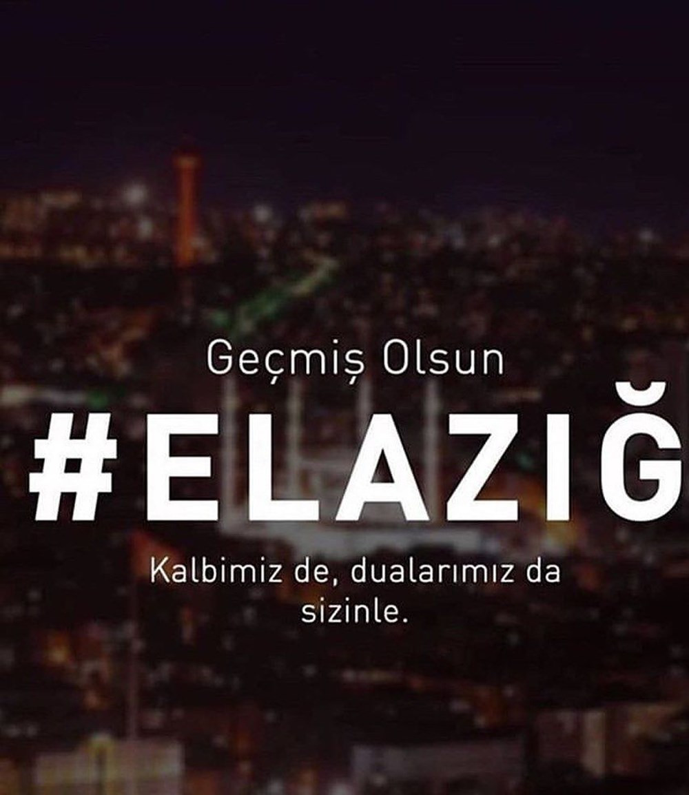 Deprem sonrası ünlü isimlerden Elazığ ve Malatya'ya geçmiş olsun mesajları - Resim: 1