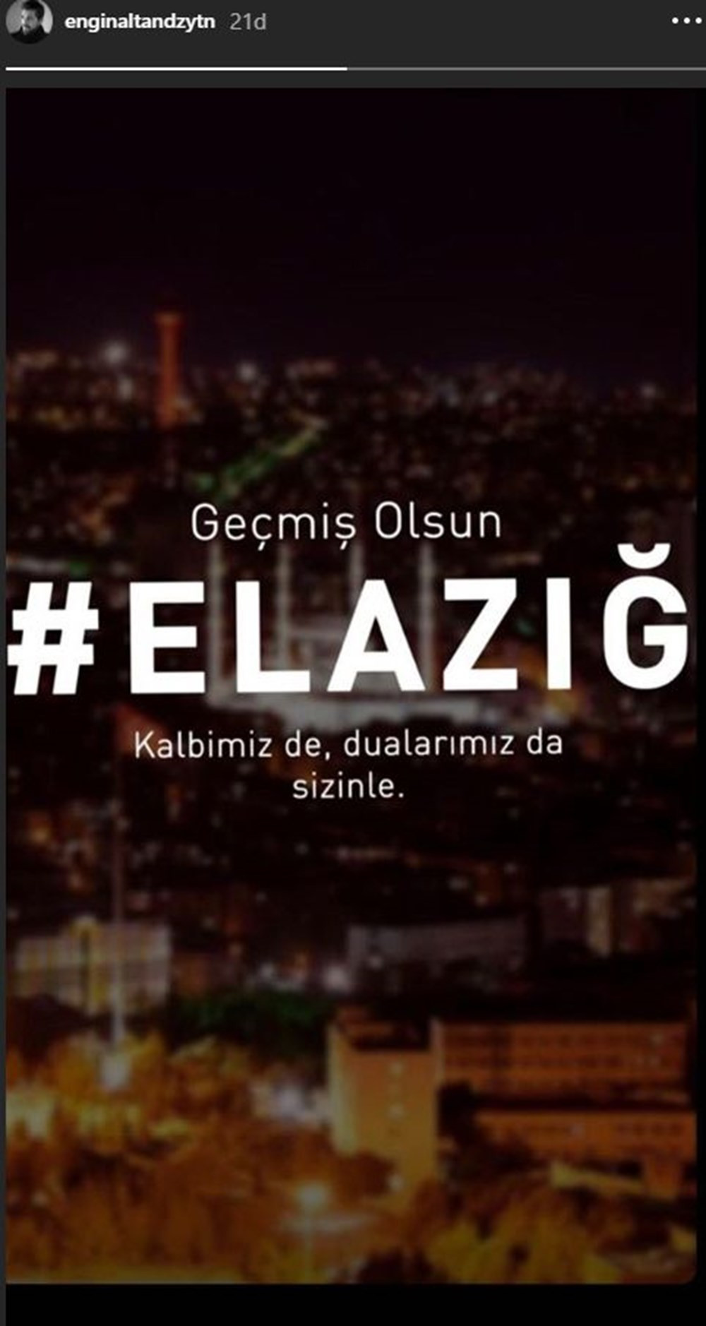 Deprem sonrası ünlü isimlerden Elazığ ve Malatya'ya geçmiş olsun mesajları - Resim: 3