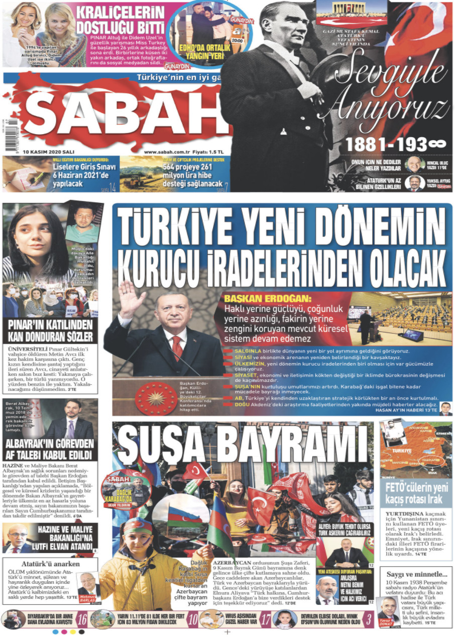 Saraya bağlı gazetelerin Berat Albayrak manşetleri - Resim: 1