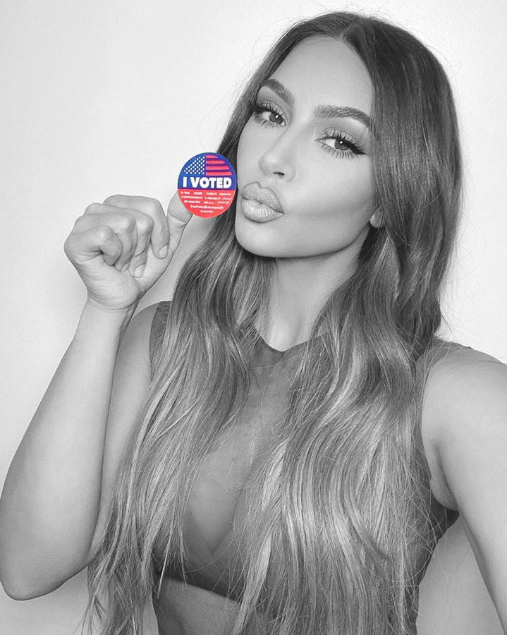 Kim Kardashian, kocası Kanye West 60 bin oy alınca selfiyi sildi - Resim: 3