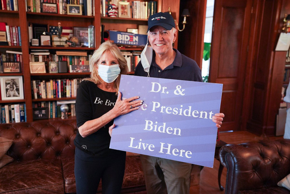 Joe Biden'in eşi Jill Biden'den zafer sonrası ilk tweet ve fotoğraf - Resim: 1