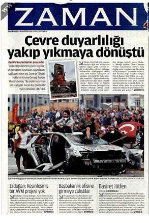 Gezi döneminde FETÖ gazeteleri ne manşetler attı? - Resim: 1