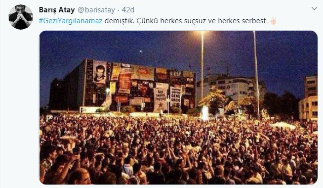 Sanatçılardan Gezi Parkı Davası’ndaki beraat kararlarıyla ilgili çarpıcı mesajlar - Resim: 2