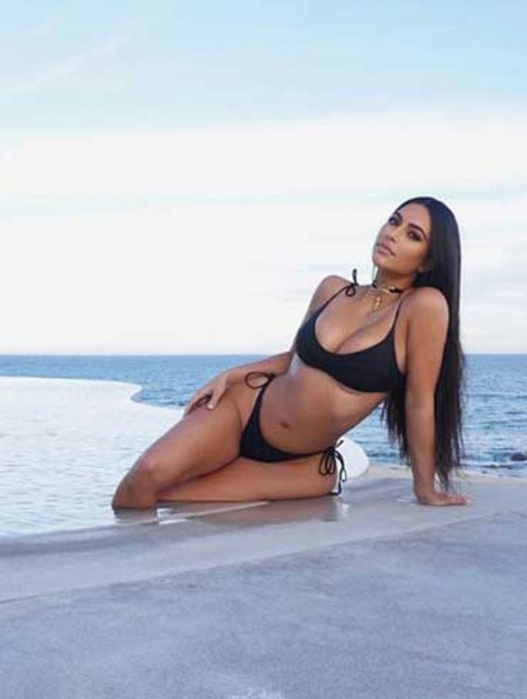 Kim Kardashian bikinili pozlarıyla sosyal medyayı salladı - Resim: 3