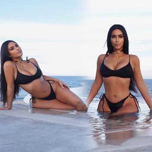 Kim Kardashian bikinili pozlarıyla sosyal medyayı salladı - Resim: 4