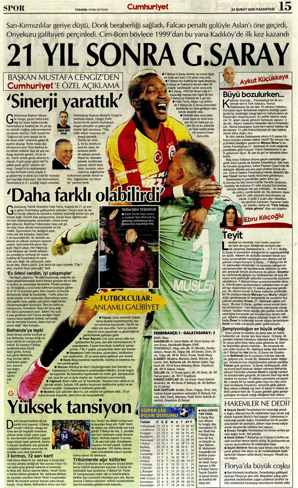 Fenerbahçe Galatasaray derbisini hangi gazete nasıl gördü? - Resim: 3