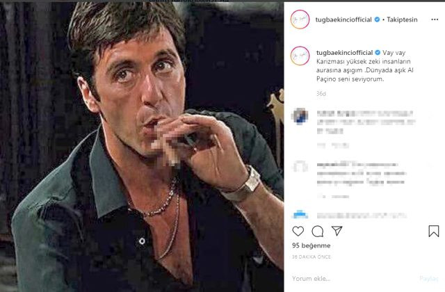 Tuğba Ekinci'den Al Pacino'ya: Seni seviyorum - Resim: 2