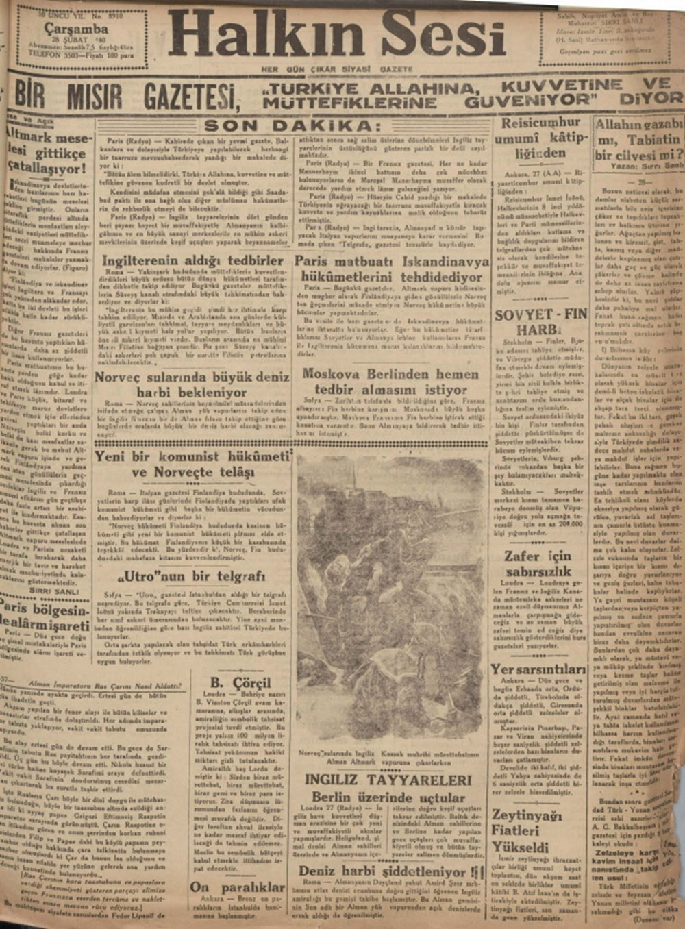 Tarihte bugünün gazete manşetleri (28 Şubat) - Resim: 2