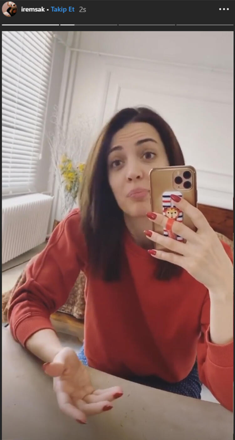 İrem Sak'tan tepki çeken korona virüs videosu - Resim: 1