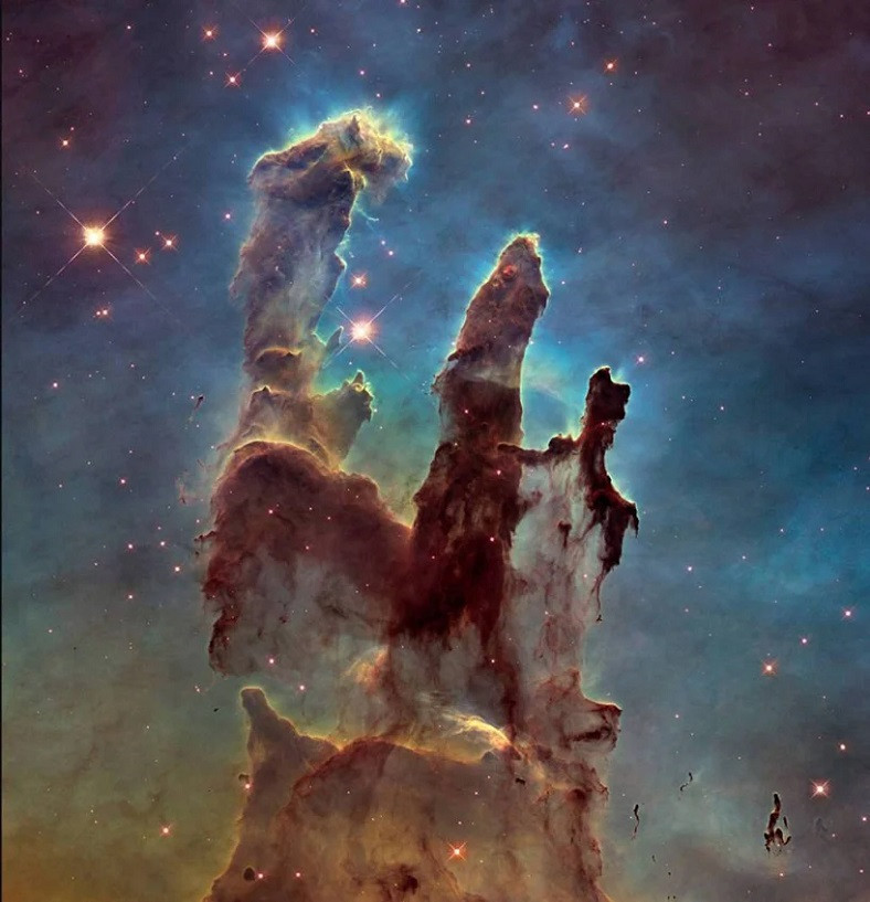 NASA'dan Yaratılış Sütunlarının kızılötesi ışıktaki görüntüsü - Resim: 1