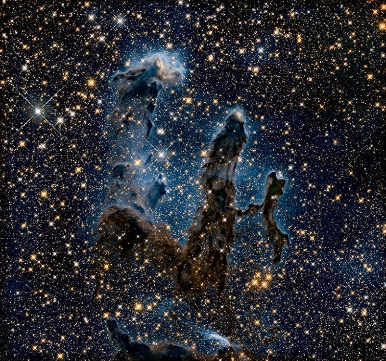 NASA'dan Yaratılış Sütunlarının kızılötesi ışıktaki görüntüsü - Resim: 2