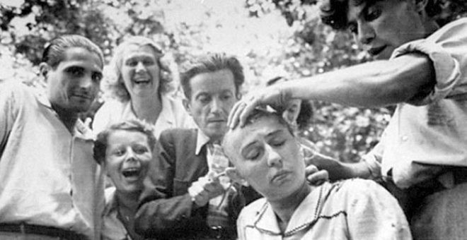 Alman askerlerle cinsel ilişkiye giren Fransız kadınların saçları kazıtıldı - Resim: 4