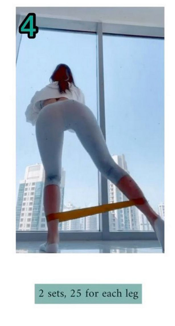 Model Adriana Hughes'ten squat egzersizi - Resim: 4