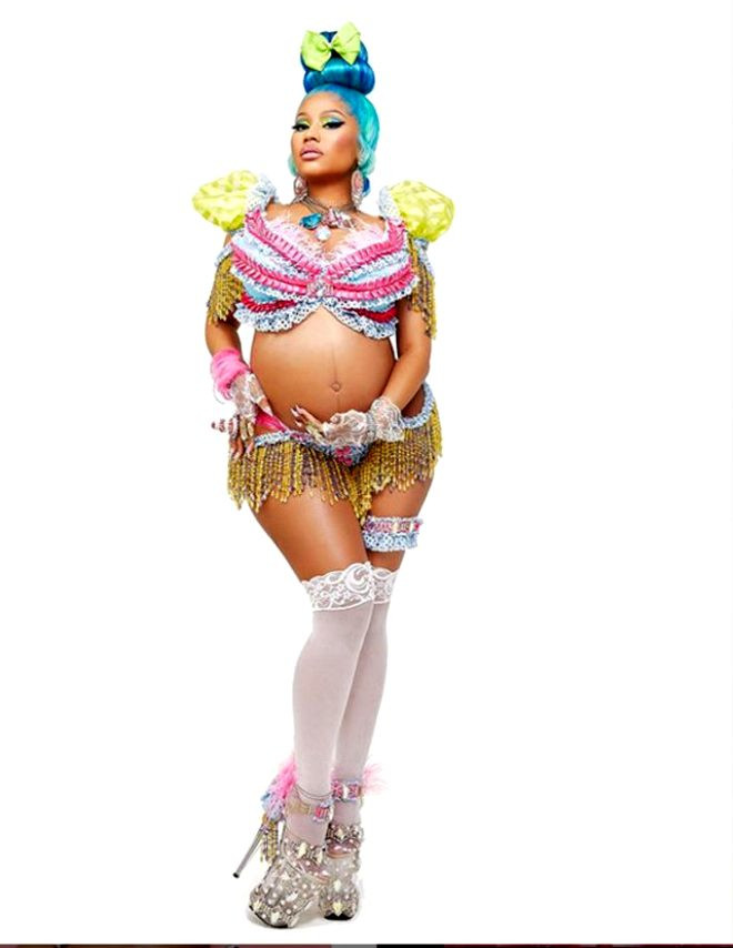Ünlü şarkıcı Nicki Minaj hamilelik pozlarıyla olay oldu - Resim: 3
