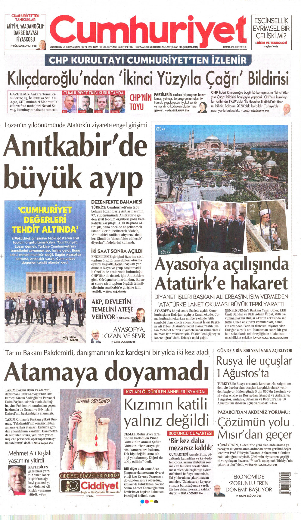 Ayasofya'nın açılışını gazeteler böyle gördü! - Resim: 2