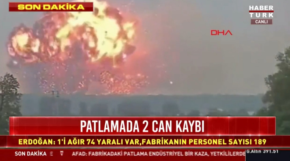 Haber kanalları Sakarya'daki patlama anı diyerek Ukrayna'daki patlama anını yayınladı - Resim: 4