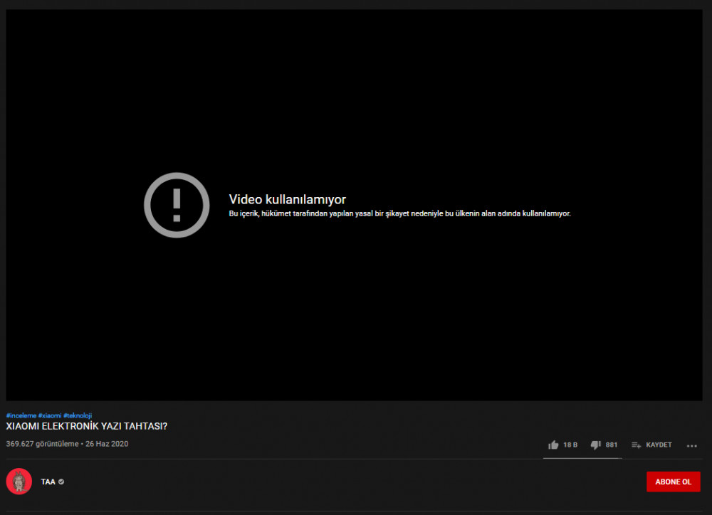 YouTuber Ekin Kollama'nın videosu A Haber'le dalga geçtiği için mi engellendi? - Resim: 2